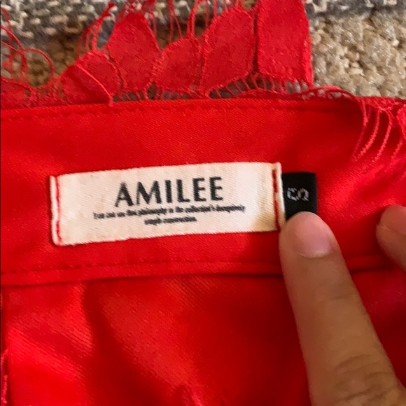 Amilee Eyelash Lace Midi Skirt - Picture 5 of 6